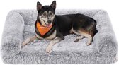 Hondenkussen bank - Hondenkleed bank - Bankbescherming hond - Hondenkussen voor op de bank - 106 x 80 x 23 cm - Grijs
