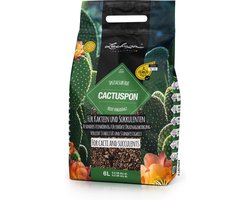 LECHUZA CACTUSPON 6 liter - Zuiver mineraal substraat - Geschikt voor alle cactussen en vetplanten - Niet voorbemest - ALTIJD BETER DAN AARDE!