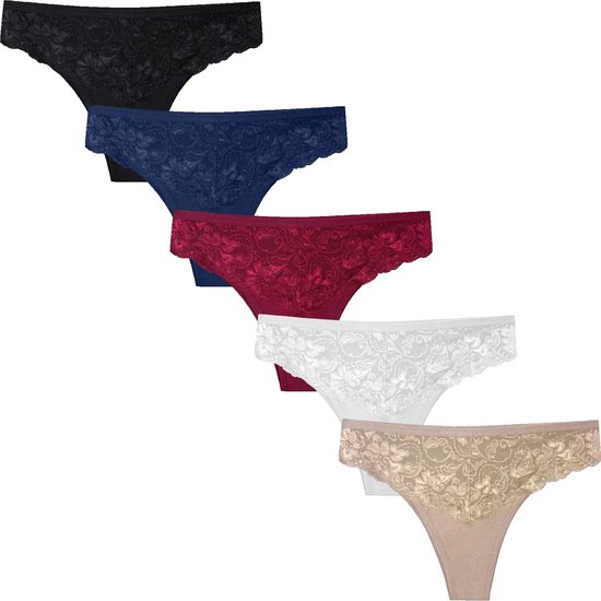 Fine woman 5-pack string Stippel - 806 - M | bol