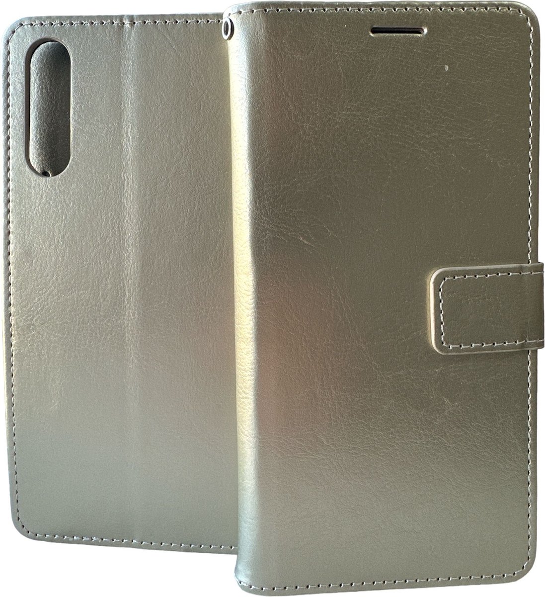 Portemonnee Book Case Hoesje Geschikt voor: Samsung Galaxy A30S A50 & A50S - Goud