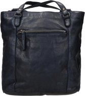 Bear Design Medium Schoudertas Dames - Leer - Sandy - Blauw