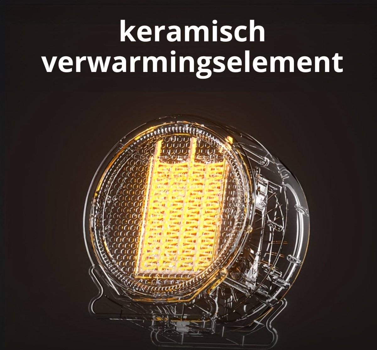 Nivard Elektrische Kachel - Haard - Heater - Mini Kachel - Ventilator Kachel - Zwart – foto 6