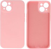 Fashion Backcover Telefoonhoesje - Color Hoesje - Geschikt voor iPhone 14 - Roze