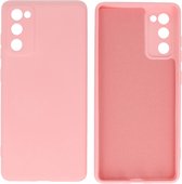 Hoesje Geschikt voor de Samsung Galaxy S20 FE - Fashion Color Backcover Telefoonhoesje - Roze
