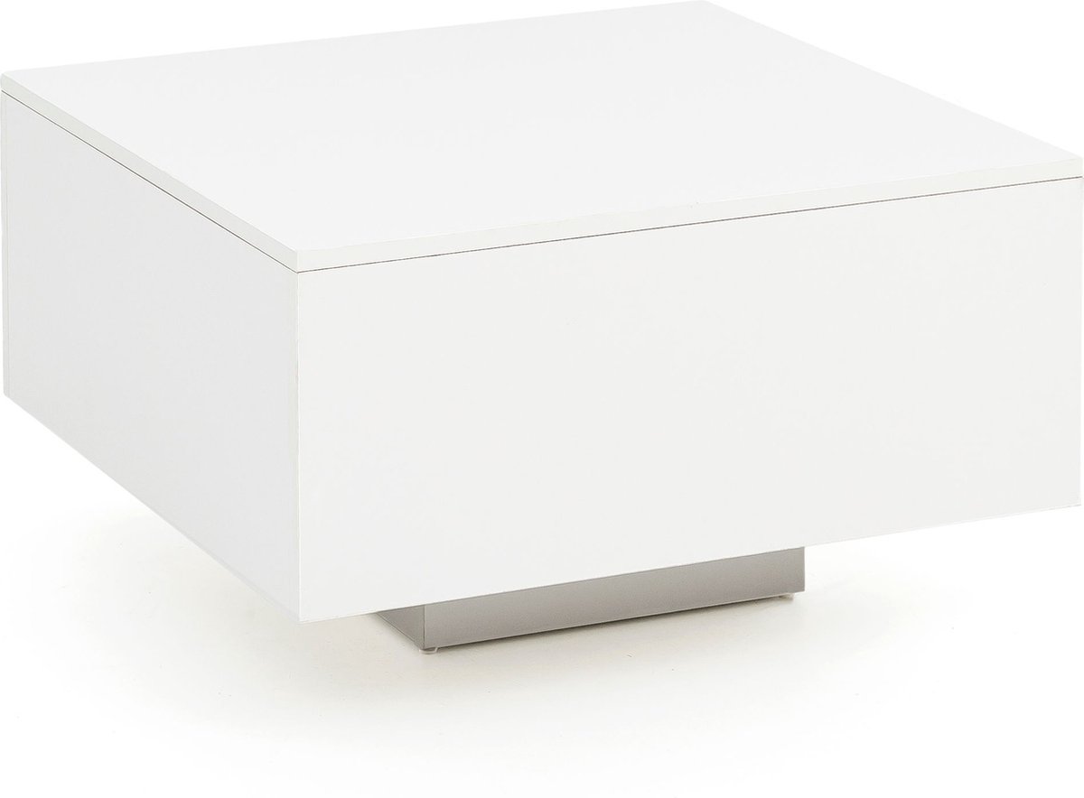 salontafel WL5.832 hout 60 x 60 x 35,5 cm spaanplaat | Salontafel Salontafel Modern | Bijzettafel Vierkant Wit | Design salontafel salontafel | Witte salontafel woonkamer