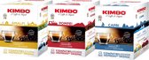 Kimbo Caffè - Pack d'essai de capsules Nespresso (150 pcs.) - 3 saveurs - Espresso & Lungo - Tasses à café - Pompei, Amalfi, Capri - Pour Nespresso Inissia, Citiz, Essenza, Pixie, Creatista etc.