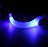 *** Blauwe LED Veiligheidsarmband - Safety Band - Sportarmband voor Hardlopen - Donker Zichtbaar - van Heble® ***