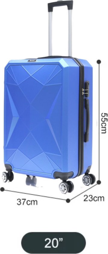 Koffer Traveleo BABIJ ABS03 blauw Handbagage maat S