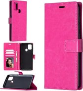 Étui portefeuille pour livre adapté à : Samsung Galaxy A21s - Rose