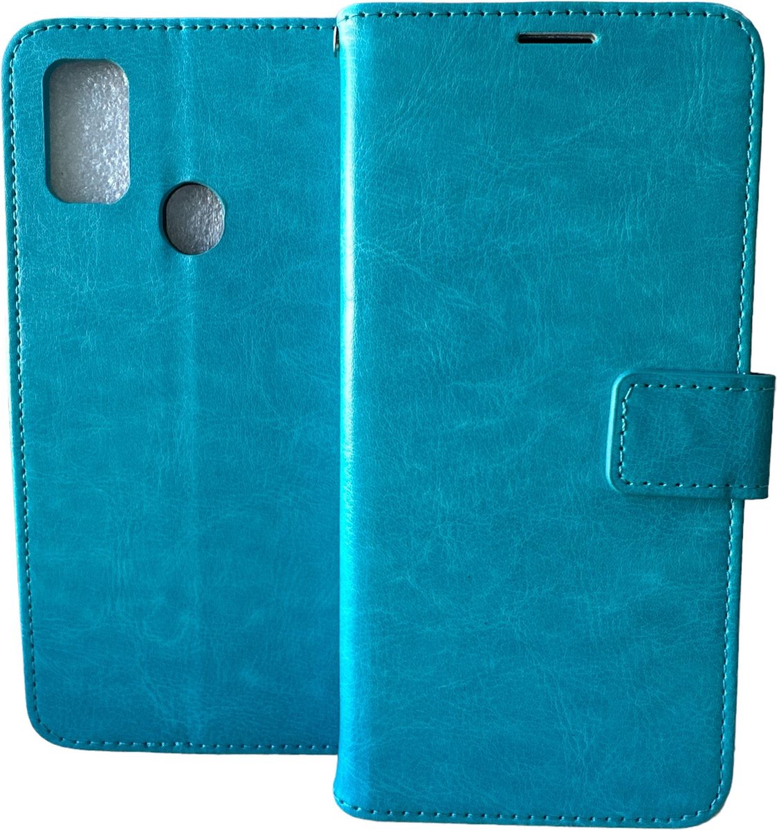 Portemonnee Book Case Hoesje Geschikt voor: Samsung Galaxy A21s - Turquoise