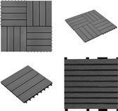 vidaXL 22 st Terrastegels 30x30 cm 2 m² HKC grijs - Terrastegel - Terrastegels - Terras Tegel - Terras Tegels