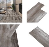 vidaXL Vloerplanken niet-zelfklevend 5-26 m² 2 mm PVC mat houtbruin - Vloerplank - Vloerplanken - Vloertegel - Vloertegels