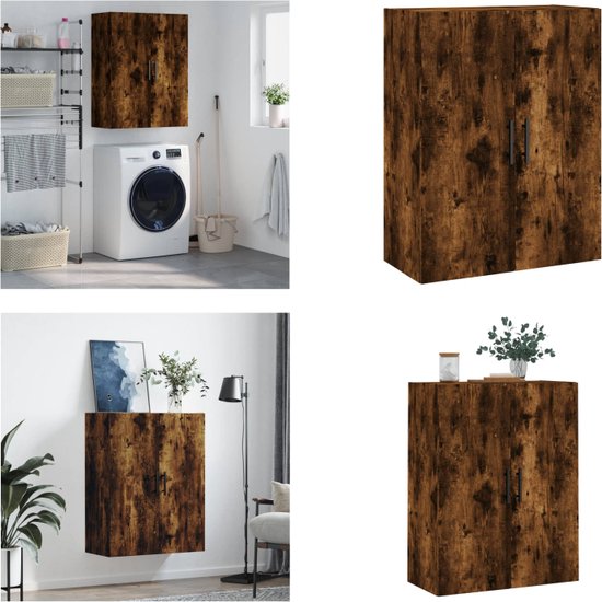 vidaXL Hangkast 34,5x34x90 cm grijs sonoma eikenkleurig
