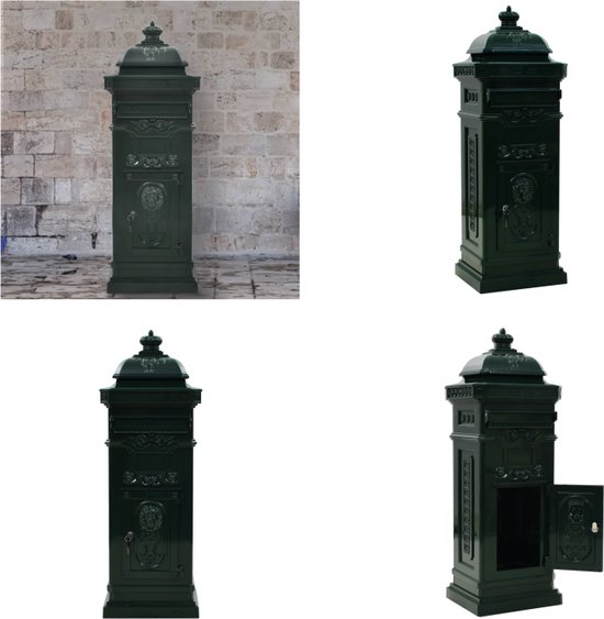 Brievenbus Aluminium recht pakket 500 x 400 x 1200 | van Eldijk
