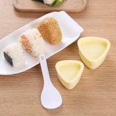Onigiri Set van 6 doe-het-zelf sushi-vormen, voor kinderen, gereedschap voor sushi, antiaanbaklaag, herbruikbare sushi-vorm voor keuken, eetkamer, feest, 6 stuks