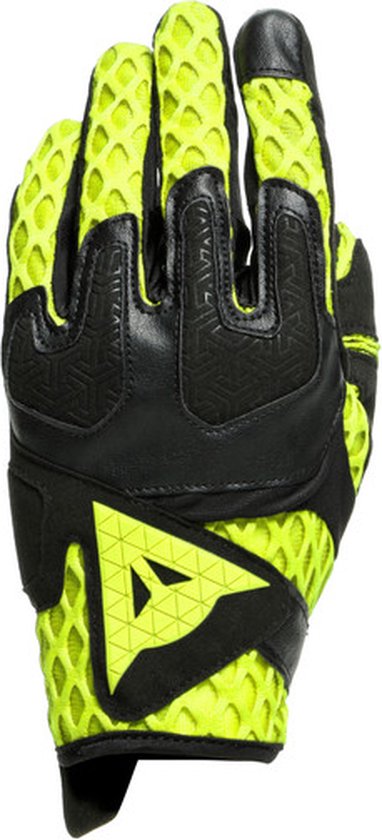 Dainese Air-Maze Unisex Black Fluo Yellow Motorcycle Gloves XXS - Maat XXS - Handschoen