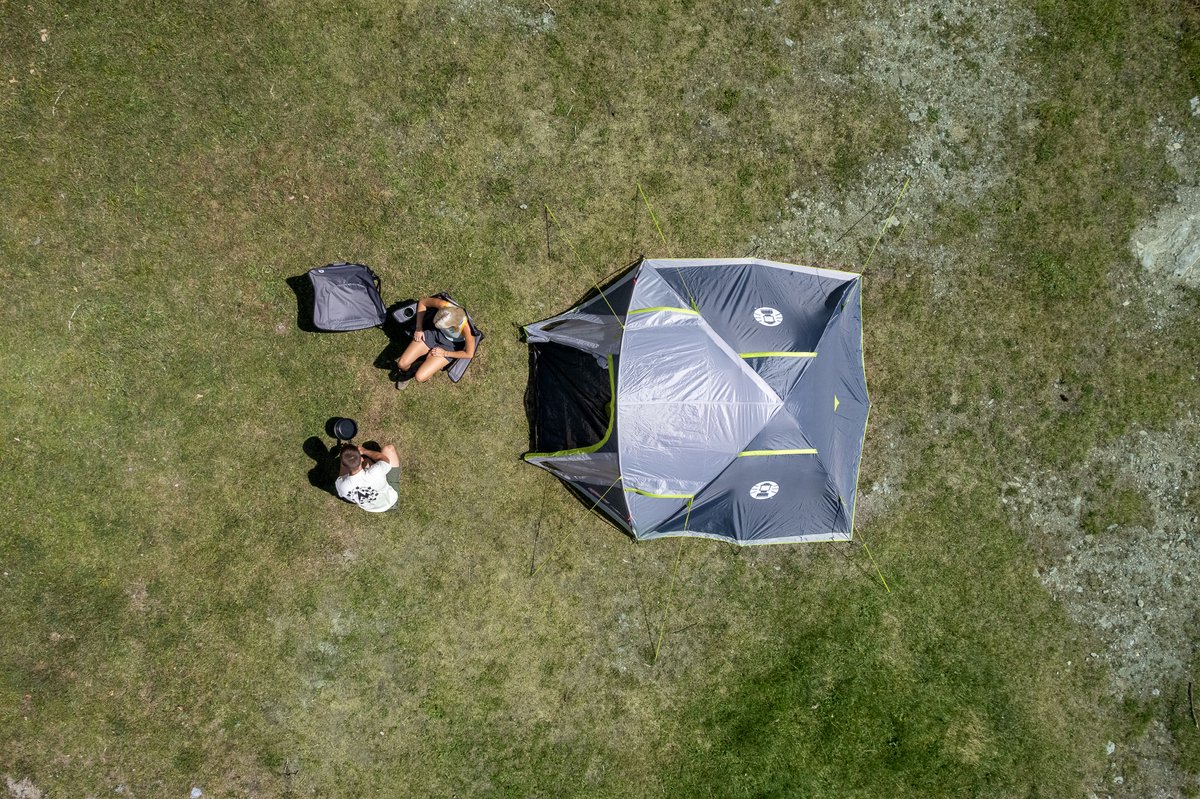 Coleman Darwin 4 Plus Koepeltent - tent 4 persoons - 3000 mm waterkolom - snel opzetten - Grijs – foto 2