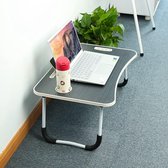 Laptoptafel voor bed, opvouwbare bedtafel,Laptoptafel for your bed, inklapbare laptoptafel - ontbijttafel met inklapbare poten 60D x 40W x 27H centimetres