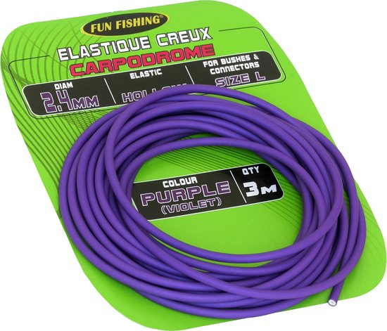 Fun Fishing Elastiek Hollow 5m - Maat : 2.4mm - L