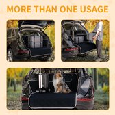 Complete kofferbakbeschermer voor honden, XL (208 x 138 cm), 4 lagen gewatteerde en duurzame kofferbakdeken met zij- en bumperbeschermer, scheurvast/waterdicht/slipdicht/haarbestendig,