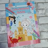 Colouring book zeemeermin , kleurboek, 72 kleurplaten, creatief