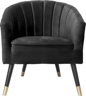 Chaise Royal | 71x59x72cm | noir | Luxe |Salle à manger
