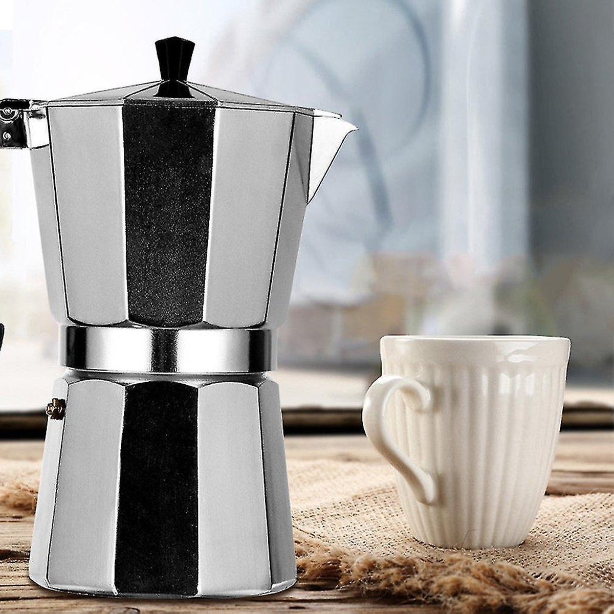 Bavary Espresso maker Inductie 9 Kops – Alle Warmtebronnen –