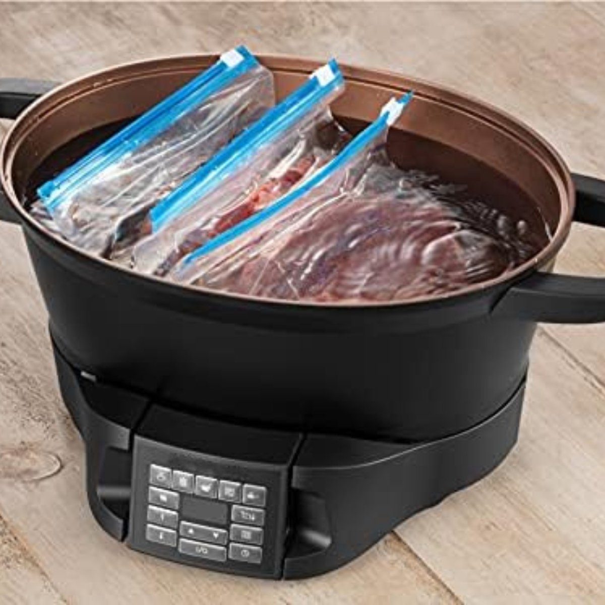 Slowcooker met Timer - Slowcooker Elektrisch - Slowcooker 6 5 Liter - Slowcooker met Timer 4 Personen – foto 2