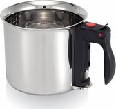 Kookpan 1,7 l dubbelwandig speciaal handvat met waterniveau-indicator. Geschikt voor alle warmtebronnen, incl. inductie. Pot, roestvrij staal, 16 cm