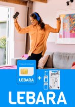 Lebara Prepaid Simkaart -KPN netwerk- inclusief Noosy adapter