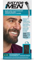 Just for Men Snor en Baard Haarkleuring M45 Donkerbruin - Haarverf voor Mannen - Grijs Haar Verdwijnt in 5 Minuten - Versterkt Natuurlijke Kleur - Eenvoudig te Borstelen - Zonder Ammoniak - Meerdere Keren te Gebruiken - Blijft tot 8 Weken Zitten