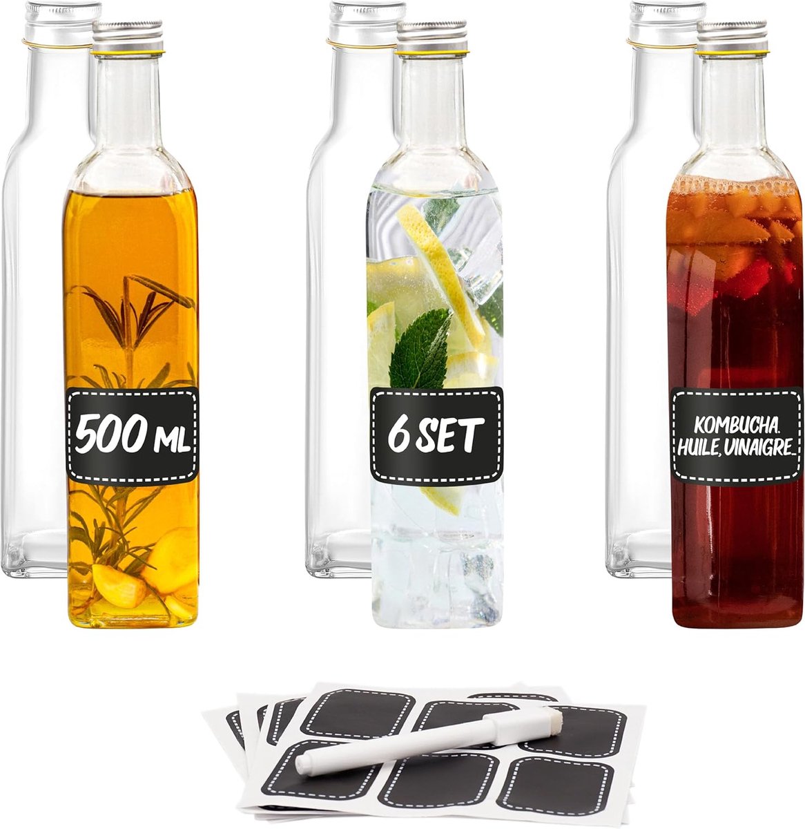 Azijn en olie dispenser set