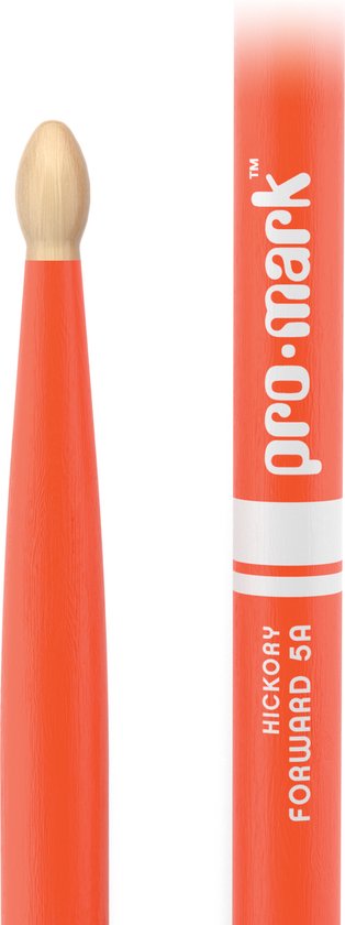 Promark TX5AW Classic Forward 5A Orange hickory drumstokken - oranje met houten tip