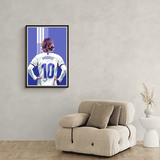 Luka Modric Poster - Voetbal - posters - formaat 60x90cm - Pop Art - Wanddecoratie - 2140