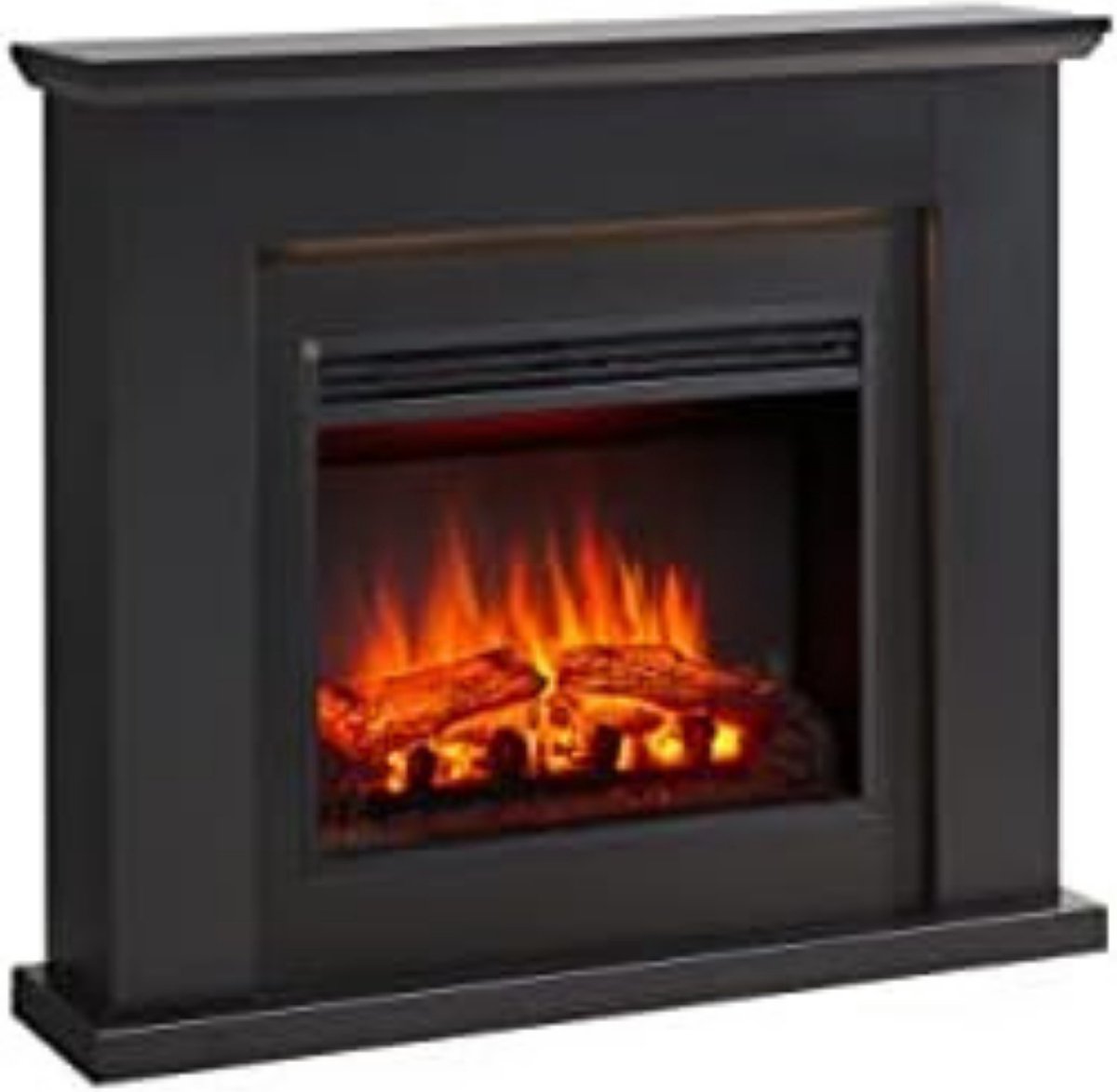 Elektrische kachel sfeerhaard Elektrische sfeerhaard vrijstaand Elektrische kachel sfeer haard 101 x 25 x 88 3 cm 2000W Donkerbruin