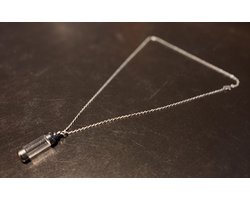 No-Fade Zilver Stijl Vintage Herinnering Hanger – As & Zand Bewaar Fles – Waterproof & Unisex