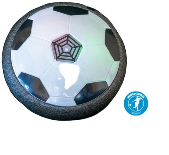 Minisoccerbal Hover Ball - Ballon de Voetbal - Ball volant - Ballon de Voetbal Air - Convient pour l'intérieur - Flotte et glisse - LED- Siècle des Lumières