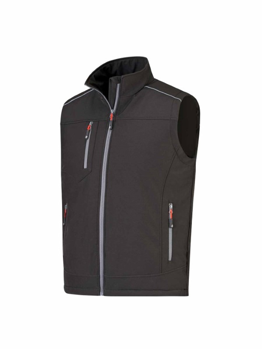 STØRVIK Romme Softshell Bodywarmer - Winddicht - 4 Seizoenen - Maat XL - Zwart