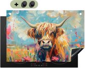 KitchenYeah® Protection plaque induction 76x51.5 cm - Highlander écossais - Coloré - Protege plaque de cuisson - Couvre plaque induction - Protecteur d'induction - Cuisine