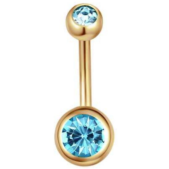 Piercing Nombril - Or Avec Pierres