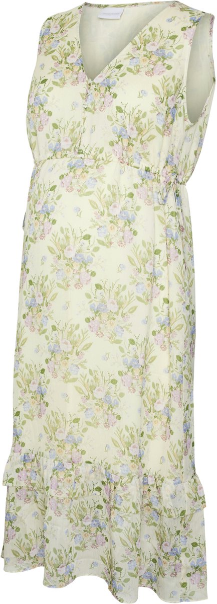 Mamalicious Mama Licious Jurk MLJONI Zwangerschapsjurk Lime Cream