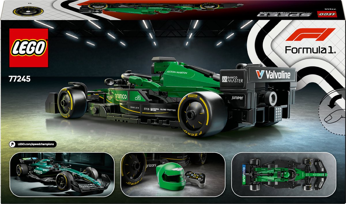 LEGO Speed Champions Aston Martin Aramco F1 AMR24 racewagen Set - 77245 — afbeelding 22