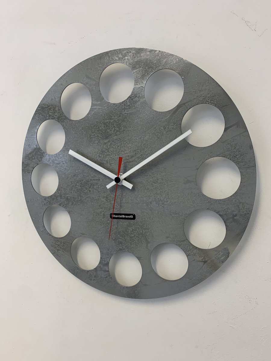 MOSACLOCK GREY LABEL Wandklok Modern Industrieel Design