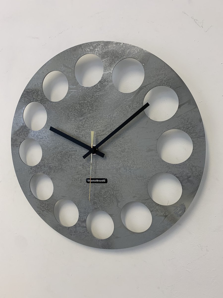 MOSACLOCK GREY LABEL Wandklok Modern Industrieel Design