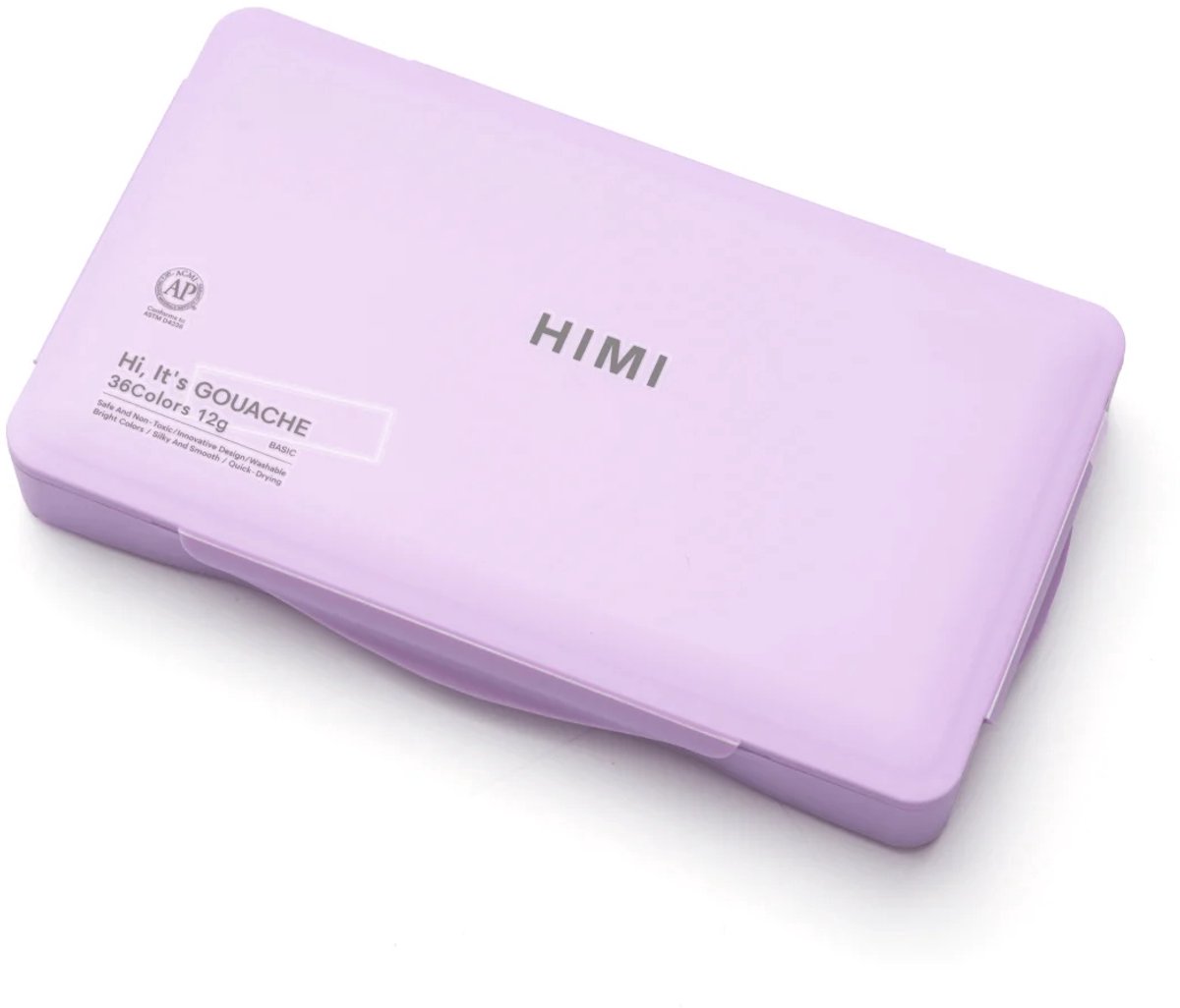 HIMI - Gouache - Twin split cups - set van 36 kleuren - 12g - 3 penselen - Lila — afbeelding 13