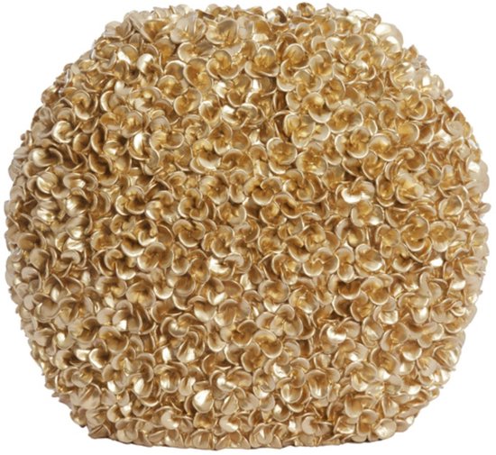 Light & Living Vaas Phylia - Goud - 52x23x46.5cm - Kunststof - Modern - Bloemenvaas - Woondecoratie - Decoratieve vaas voor woonkamer of slaapkamer