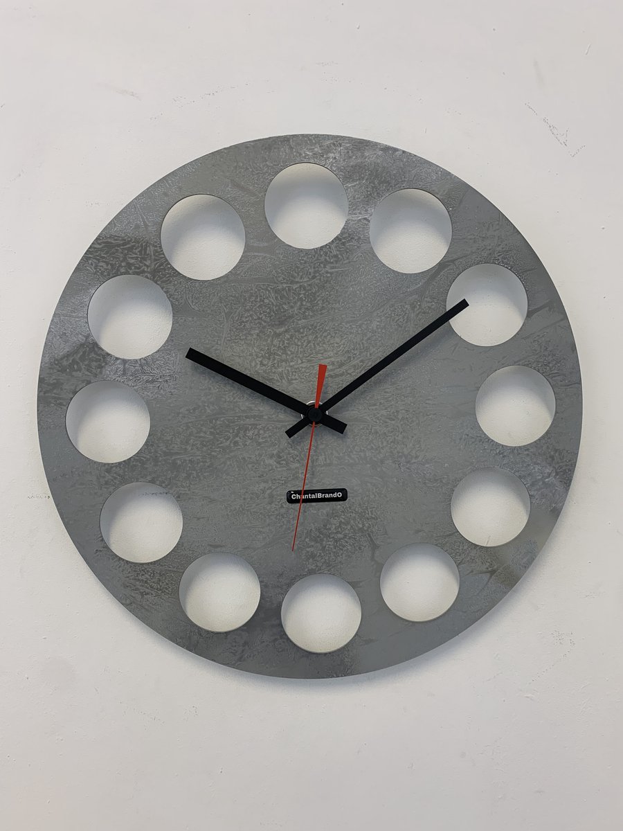 MOSACLOCK GREY LABEL Wandklok Modern Industrieel Design