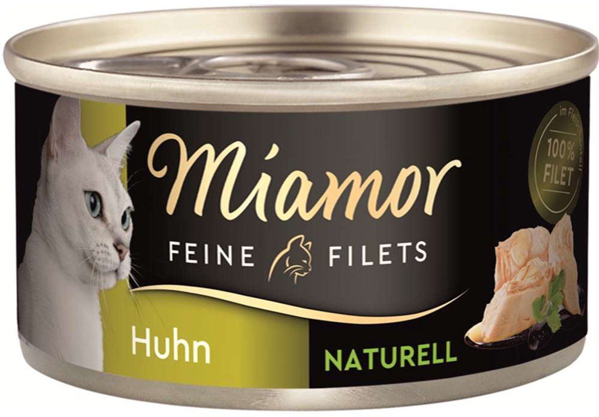 Miamor Miamor - Fijne filets naturel blik 24x80g - Puur kip