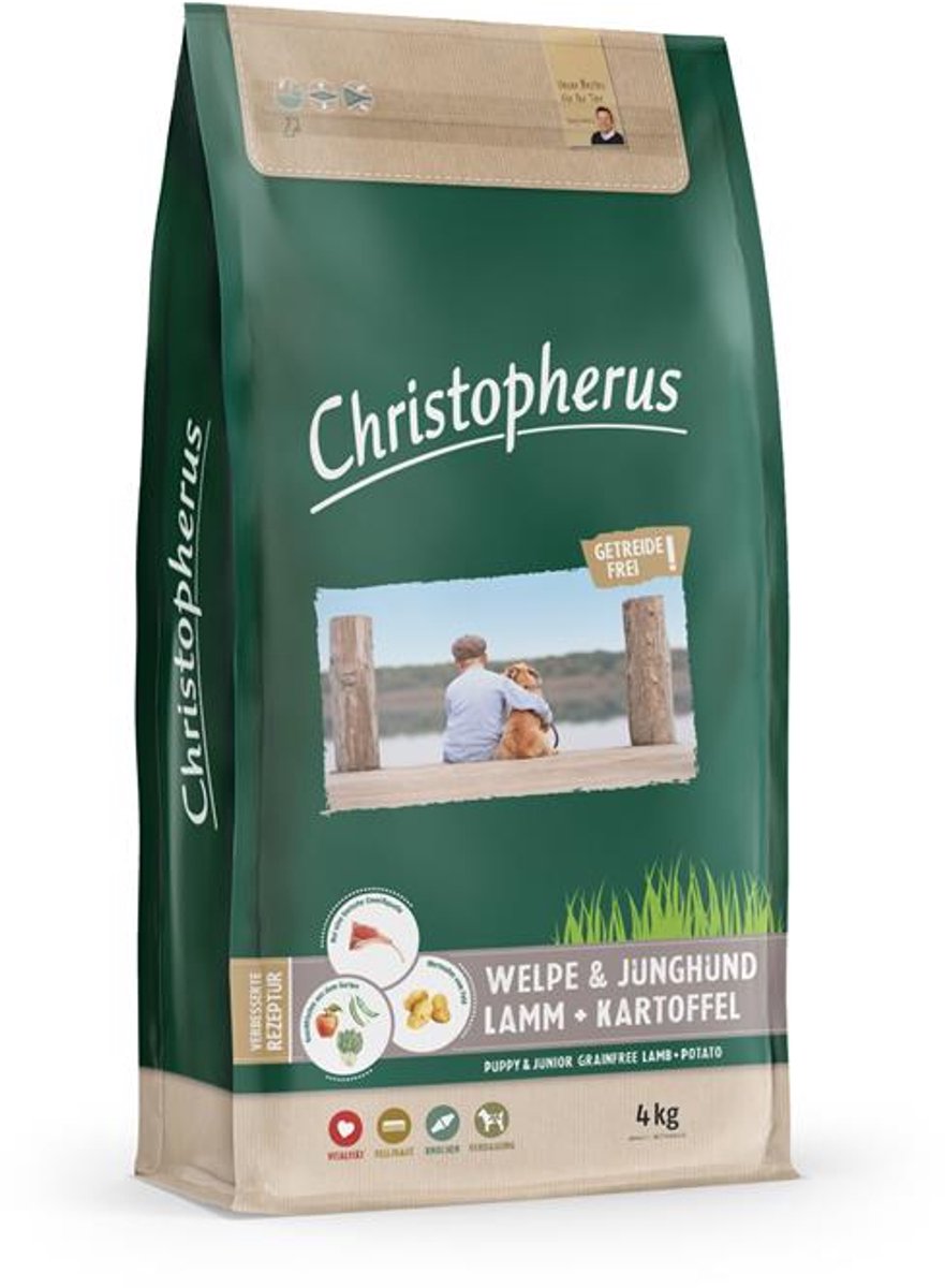 Christopherus graanvrije puppy & jonge hond met lam & aardappel - 4kg