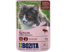 Bozita Pouch hapjes in gelei 12x85g - met eland